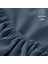Mikrofiber Ekonomik Penye Lastikli Çarşaf Fitted Full Kenar Tek Kişilik Çarşaf Indigo 180 x 200 3