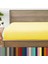 Mikrofiber Ekonomik Penye Lastikli Çarşaf Fitted Full Kenar Tek Kişilik Çarşaf Sarı 90 x 190 1