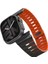 Watch 10 46MM Gemini Serisi Tpu Magnetik Silikon Kordon Siyah-Turuncu 1