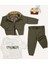 Çift Taraf Giyilebilen Ceket-Kargo Pantolon-Sweat 3’lü Takım 1