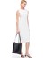 Beyaz Dellas Slim Fit Midi Boy Elbise 1