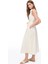Ekru Espoir Regular Fit Midi Boy Elbise 3