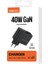 Gan Teknolojili Hızlı Şarj Başlığı Recci RC102E Usb-A To Type-C Pd 40W Type-C Kablolu Şarj Set Siyah 5