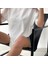 Drappe Bisiklet Yaka Basic T-Shirt - Beyaz 3