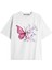 Tarzsokak Kadın Çiçek Özel Baskılı Renkli Oversize Penye Pamuklu Bisiklet Yaka T-Shirt 1