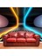 3 Boyutlu Çizgili Neon Işık Desenli Isı ve Ses Yalıtımlı Sağlıklı Tekstil Duvar Kağıdı 1