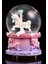 Sevgiliye Yeni Yıl Yılbaşı Hediyesi Pembe Mor Unicorn Tasarımlı Kar Küresi Işıklı Orta Boy 9 cm Sevgiliye Yeni Yıl Yılbaşı Hediyesi 1