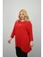 Kadın Büyük Beden Truvakar Kol Asimetrik Kesim Tunik 1964-25 2