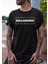 Hayat Koruma Halledecez Bisiklet Yaka Yüksek Kalite Baskılı Siyah T-Shirt 1