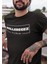 Hayat Koruma Halledecez Bisiklet Yaka Yüksek Kalite Baskılı Siyah T-Shirt 3