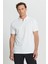 Pamuklu Slim Fit Dar Kesim Polo Yaka Jakarlı Esnek Tişört 3