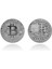 Bitcoin Hatıra Gümüş Kaplama Madeni Para Çil 1