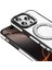 iPhone 16 Pro Kılıf Pırlanta Taş Tasarımlı M-Safe Şarj Özellikli Karetta Silikon Kılıf 3