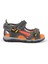 Hakiki Deri Gri Cırtlı Erkek Çocuk Outdoor Sandalet 2