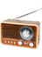 Kahverengi Nostaljik Radyo, Fm/am/sw Radyo, USB ve Tf Kart Destekli Taşınabilir Bluetooth Retro Hoparlör Tasarım Ödüllü 9