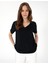 Kadın Siyah Regular Fit Tişört 50301461-VR046 1