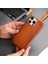 Apple iPhone 14 Pro Kılıf - El Yapımı Apple iPhone 14 Pro Deri Kılıf - Kişiselleştirilebilir Telefon Kılıfı - Taba 1