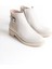 Luna Fermuarlı Lastikli Ortopedik Taban Topuklukadın Bot Kt - Krem 5