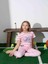 Kız Çocuk Desenli Pembe Pijama Takımı 1