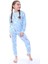 Kız Çocuk Gökkuşağı Desenli Uzun Kollu Pijama Takımı 1