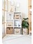 Jüt Kapaklı Dolap Içi Organizer Takı, Makyaj, Banyo, Ofis Düzenleyici Saklama Kutusu 30 x 23 x 13 cm 5