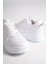 Alessı Bağcıklı Ortopedik Taban Kadın Sneaker Spor Ayakkabı Bt - Beyaz 5