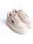 Prag Bağcıklı Ortopedik Taban Desenli Kadın Sneaker Spor Ayakkabı Kt - Krem 4