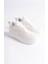 Alessı Bağcıklı Ortopedik Taban Kadın Sneaker Spor Ayakkabı Bt - Kırık Beyaz 4