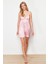 Pembe Saten Gecelik 2