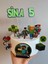 Pixel Oyun MineCraft Bloklar 3D Cake Topper Doğum Günü Pasta Süsü (15 Parça) 1