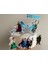 Frozen Temalı 3D Cake Topper Doğum Günü Pasta Süsü , Karlar Ülkesi Pasta Süsü 5