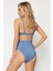 Mavi Toparlayıcı Yüksek Bel Bikini Altı 2