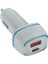Metrashop Pd USB Araç Şarj Adaptörü Dual Port Pd 12W + Qc 3.0 12-24V Pd 5V 3.1A 9V 2.2A 12V 1.7A Qc 3.0 3.6-6.5 V Araç Şarjı Yeni Nesil Pd + Standart USB Ledli Araç Şarj Başlık (Beyaz) 1