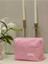 Pembe Havlu Kumaş Düzenleyici Kozmetik Makyaj Çantası Süper Boy Ölçüler 22X10X13 1