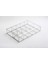 30X20X6CM 10 Bölmeli Gümüş Cam Kapaklı Organizer Kutu Takı Aksesuar Kolye Yüzük Makyaj Düzenleyici 2
