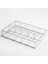 30X20X6CM 10 Bölmeli Gümüş Cam Kapaklı Organizer Kutu Takı Aksesuar Kolye Yüzük Makyaj Düzenleyici 5