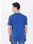 Bisiklet Yaka Baskılı Indigo Erkek T-Shirt M5SM-TST1285 5