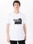 Bisiklet Yaka Baskılı Beyaz Erkek T-Shirt M5SM-TST1274 3