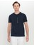 Bisiklet Yaka Baskılı Lacivert Erkek T-Shirt ACE091252407_LAC 1