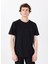 Bisiklet Yaka Baskılı Siyah Erkek T-Shirt M5SM-TST1297 3
