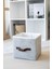 Keçe Dolap Içi Organizer Takı, Makyaj, Banyo, Ofis Düzenleyici Kapaklı Saklama Kutusu 30 x 30 x 30 cm 1