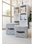 Keçe Dolap Içi Organizer Takı, Makyaj, Banyo, Ofis Düzenleyici Kapaklı Saklama Kutusu 30 x 30 x 30 cm 2