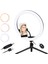 30 cm LED Halka Işığı 5600 - 8200K Parlaklık Ayarlı 3 Renkli Tripod Uzak Şarj Fotoservis Aleti (Yurt Dışından) 2