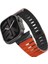 Watch Ultra 49MM Gemini Serisi Tpu Magnetik Silikon Kordon Turuncu-Siyah 1