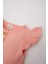 Kız Bebek Basic Düz Kısa Kollu Flamlı Poplin Elbise Z7402A225SM 2