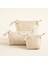 Jillo Üçgen Makyaj Çantası 24X20 cm Natural 5