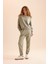 Regular Fit 2'li Takım Sweatshirt Beli Lastikli Jogger Eşofman Altı D8022AXNS 1