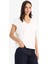Regular Fit V Yaka Basic Düz Premium Kolsuz Tişört E5486AX25SP 4