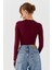 Uzun Kol Çıtçıtlı Body Bordo 4
