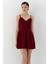Ip Askılı Elbise Bordo 1